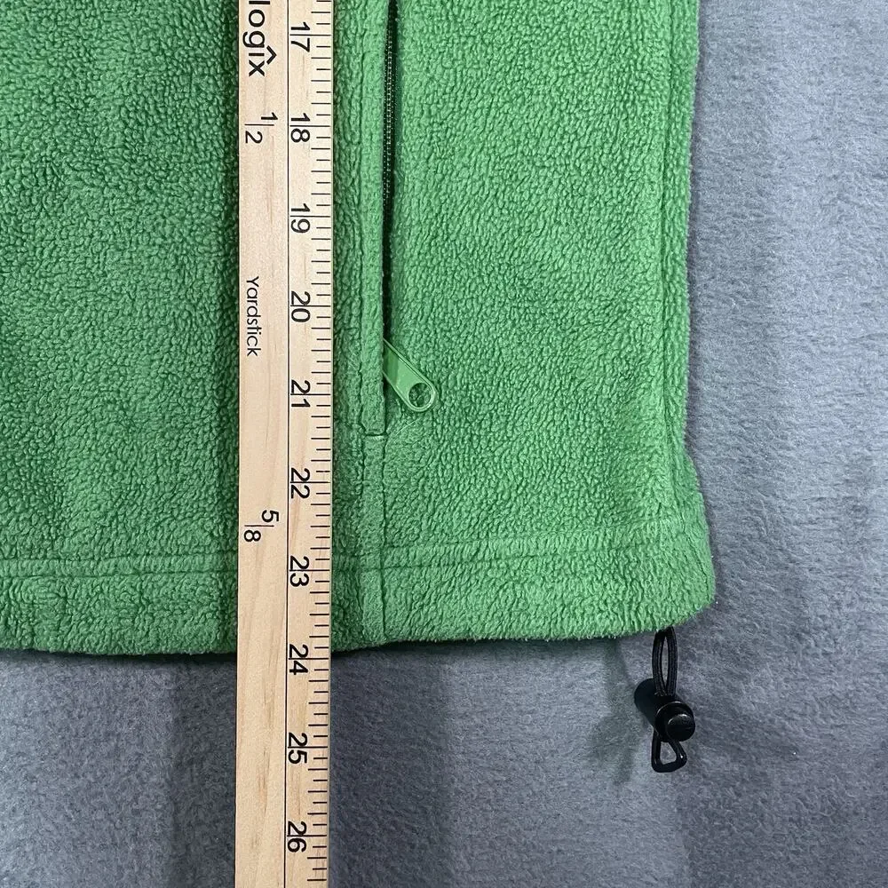 Columbia Fleece Jacket Green Women’s M Zip Up Outdoor Lightweight Coat